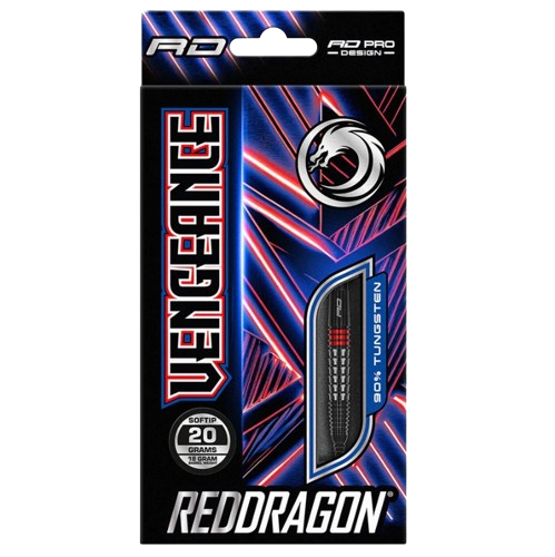 Red Dragon Vengeance Red Soft Tip Dart Set