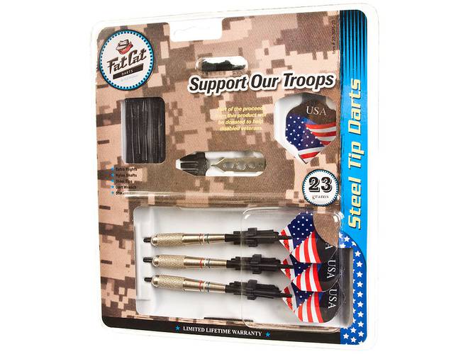 Fat Cat Support Our Troops Steel Tip Set