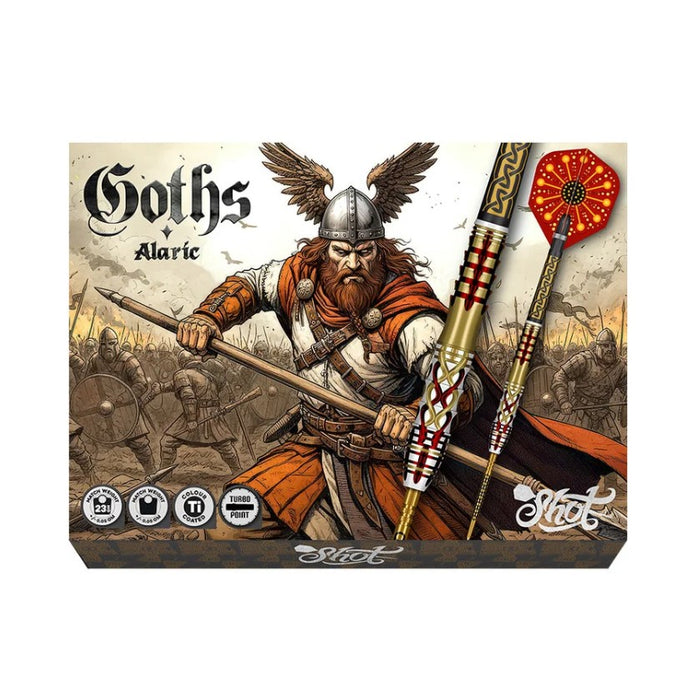 Shot! Goths Alaric Turbo Point Steel Tip Darts Set