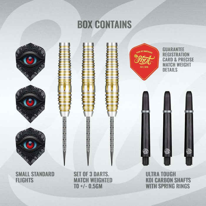 Celt Balor Steel Tip Dart Set-90% Tungsten Dart Barrels