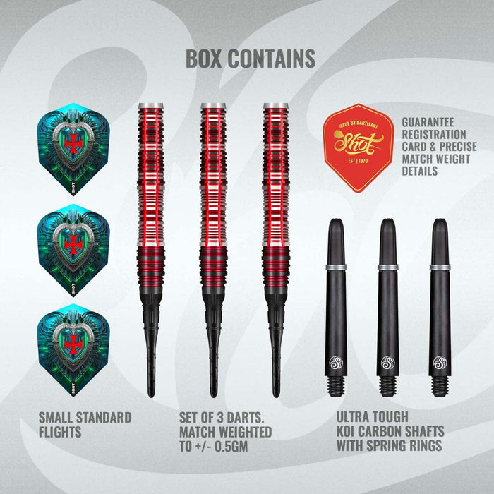 Future Knights Dreadheart Soft Tip Dart Set-90% Tungsten Barrels
