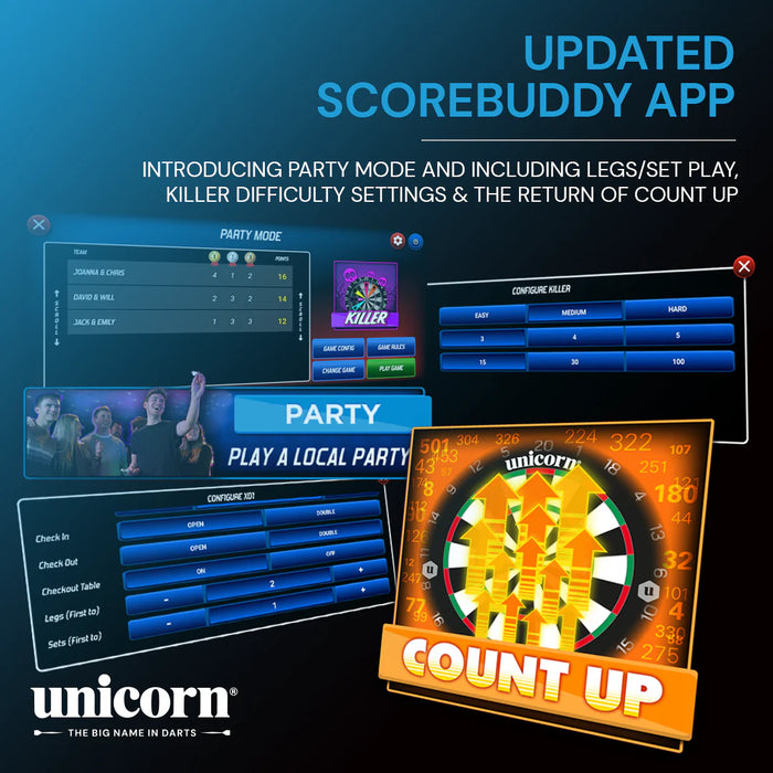 Unicorn Eclipse Smartboard Bristle Dartboard
