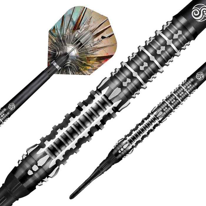 Gnarly Shredda Soft Tip Dart Set-90% Tungsten Dart Barrels