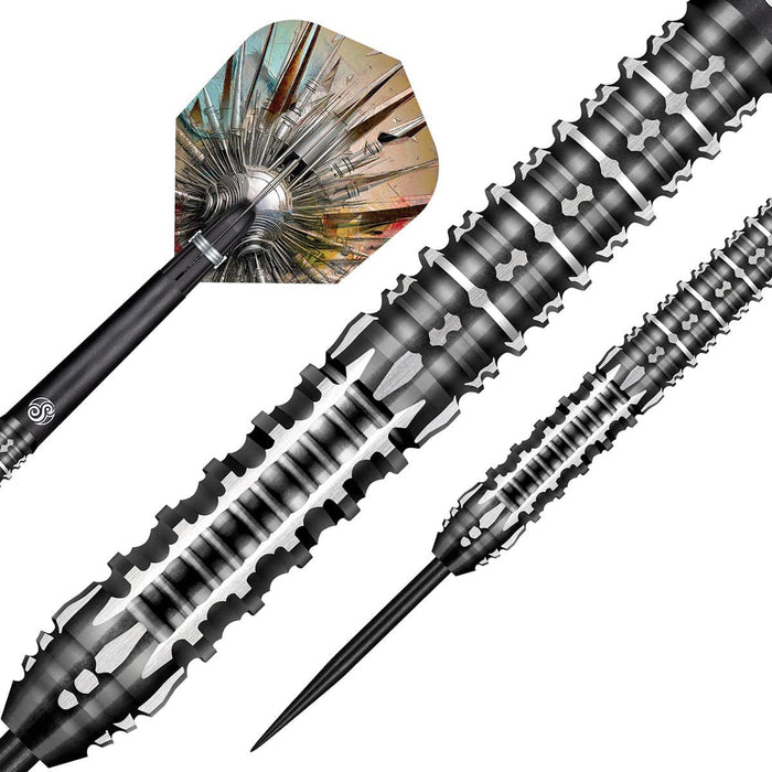 Gnarly Shredda Steel Tip Dart Set-90% Tungsten Dart Barrels