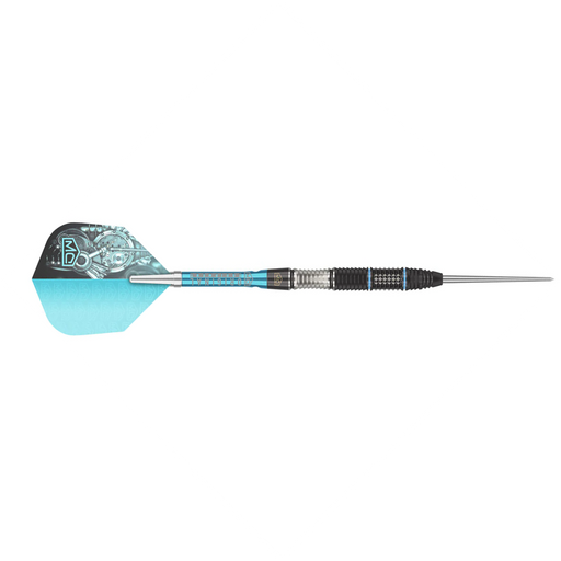 Piranha is a razor sharp range of 90% Tungsten steel tip darts.  Features multiple back cuts, mil-cuts and knurled grip zones. 