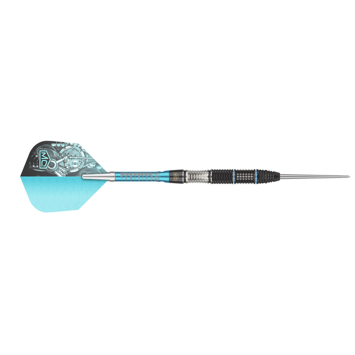 Piranha is a razor sharp range of 90% Tungsten steel tip darts.  Features multiple back cuts, mil-cuts and knurled grip zones. 