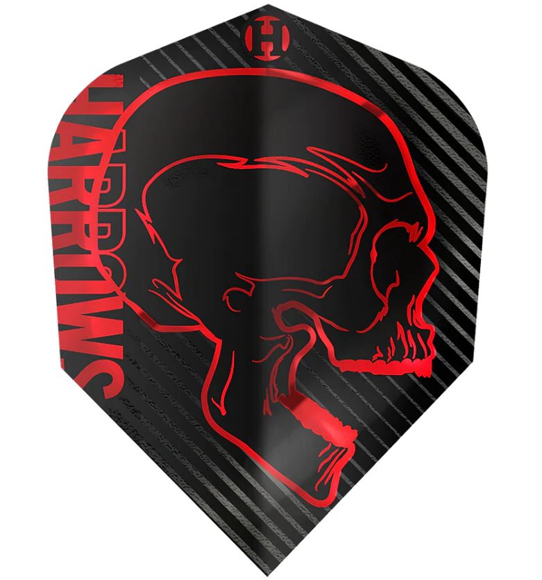Harrows Quadro Dart Flights – 3er Pack Sugar Skull Design, Tag Der Toten, 75 Mikron