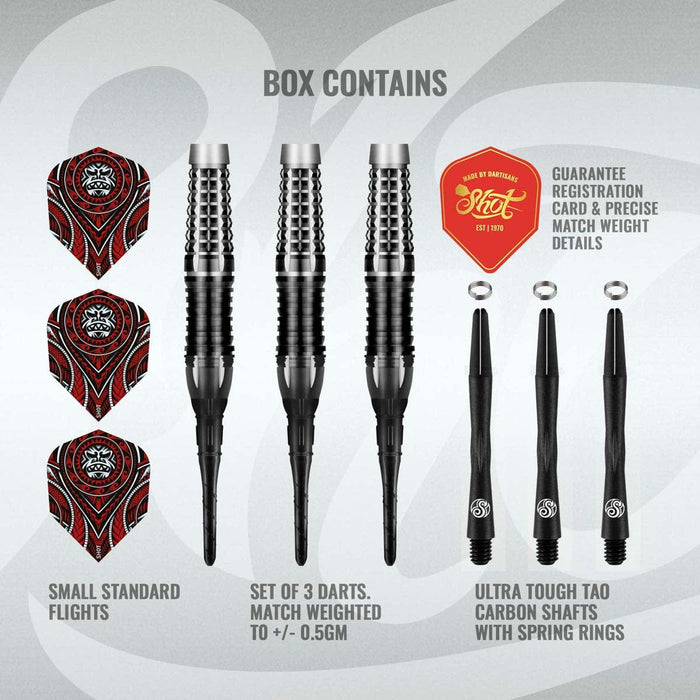 Tribal Weapon Savage Soft Tip Dart Set-90% Tungsten Barrels