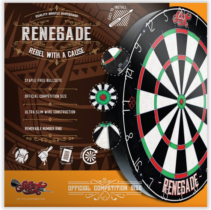 Shot! Renegade Bristle Dartboard