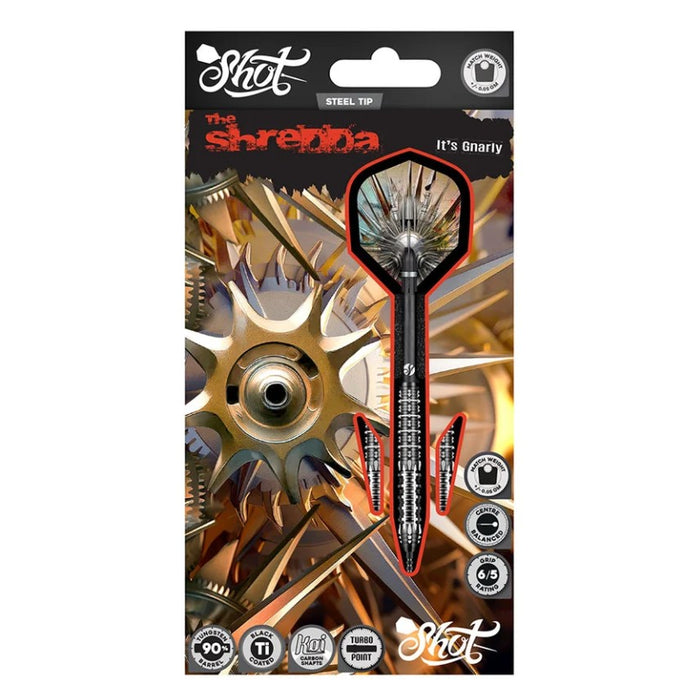 Shot! Gnarly Shredda Turbo Point Steel Tip Darts