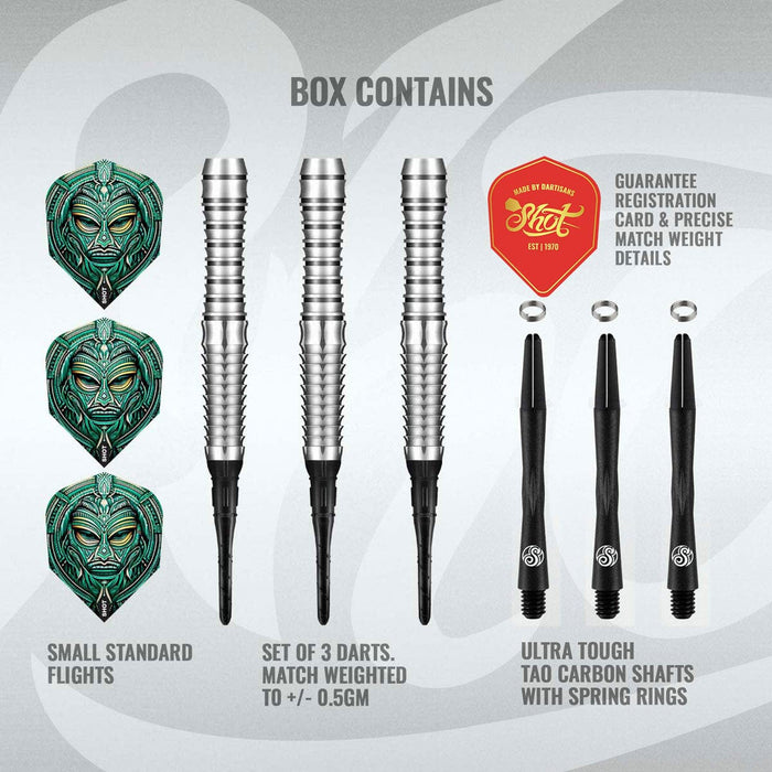 Tribal Weapon Toki Soft Tip Dart Set-90% Tungsten Barrels