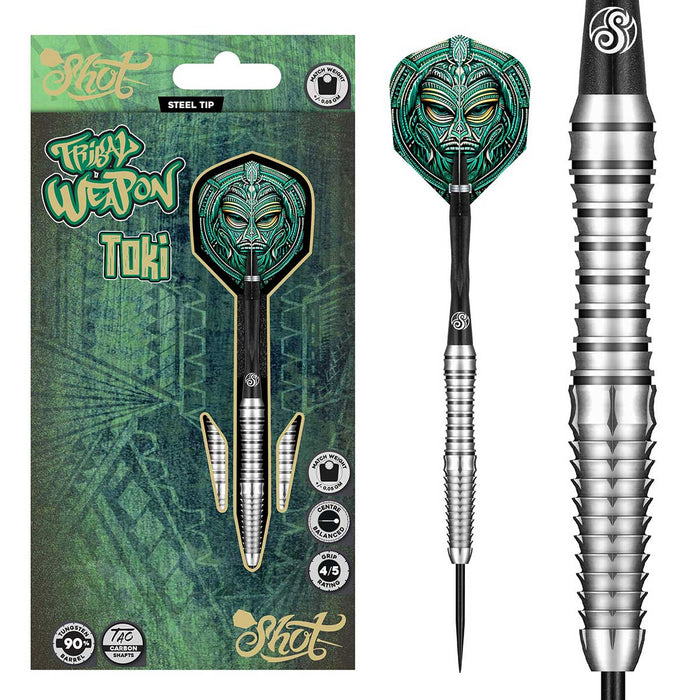 Tribal Weapon Toki Steel Tip Dart Set 90% Tungsten Barrels