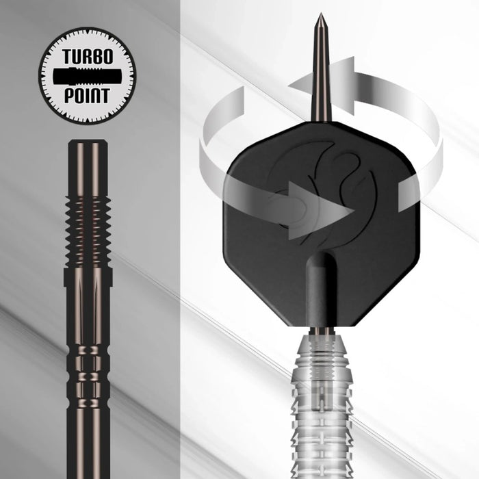 Shot! Gnarly Shredda Turbo Point Steel Tip Darts