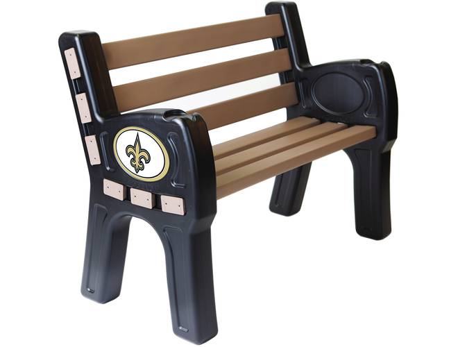 Nfl wooden on sale park bench