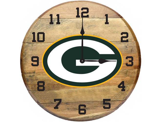 Imperial USA Officially Licensed NFL Oak Barrel Clock
