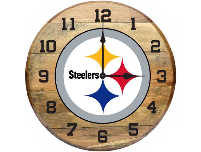 Imperial USA Officially Licensed NFL Oak Barrel Clock