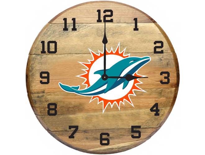 Imperial USA Officially Licensed NFL Oak Barrel Clock
