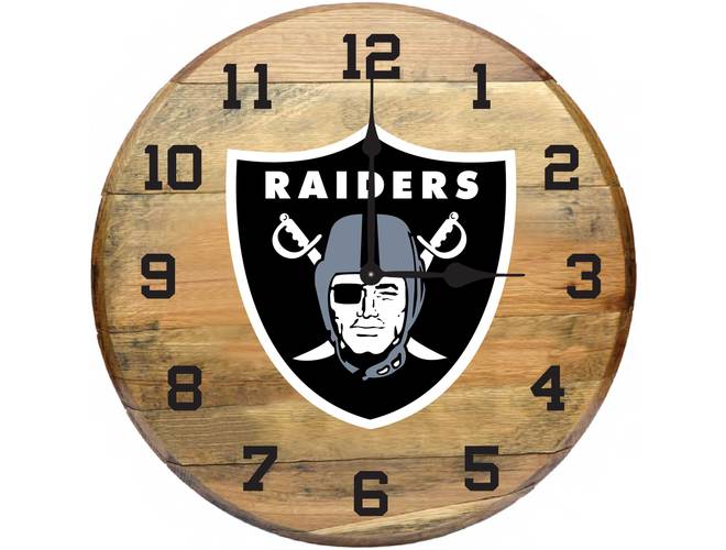 Imperial USA Officially Licensed NFL Oak Barrel Clock