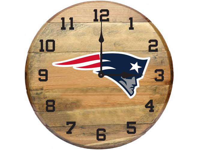 Imperial USA Officially Licensed NFL Oak Barrel Clock