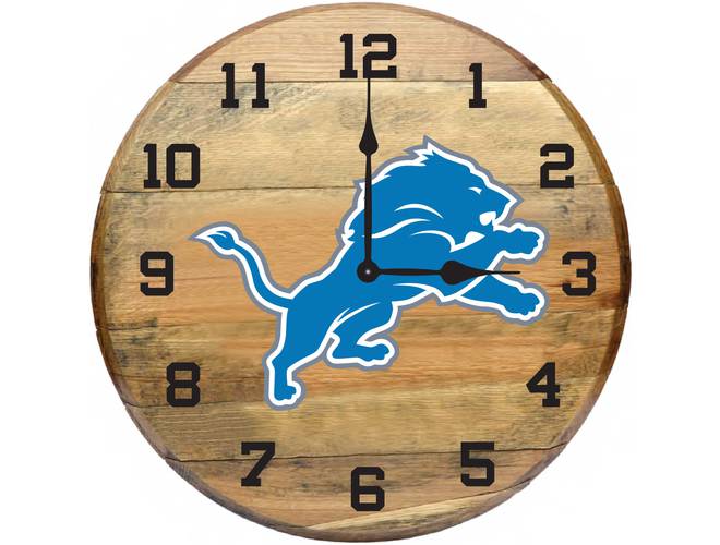 Imperial USA Officially Licensed NFL Oak Barrel Clock