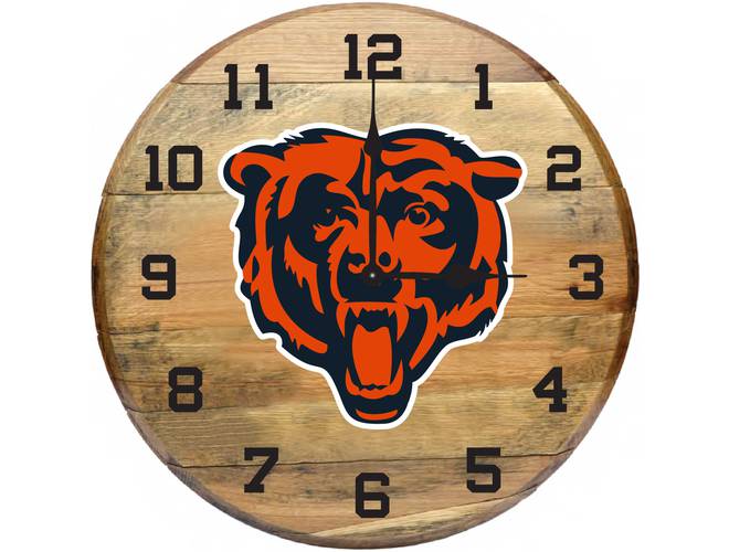 Imperial USA Officially Licensed NFL Oak Barrel Clock