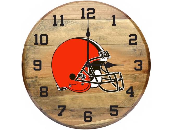 Imperial USA Officially Licensed NFL Oak Barrel Clock