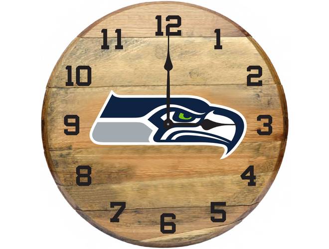 Imperial USA Officially Licensed NFL Oak Barrel Clock