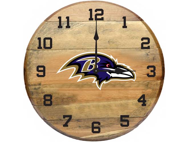 Imperial USA Officially Licensed NFL Oak Barrel Clock