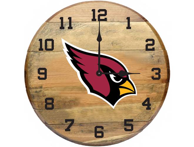 Imperial USA Officially Licensed NFL Oak Barrel Clock