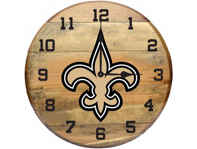 Imperial USA Officially Licensed NFL Oak Barrel Clock