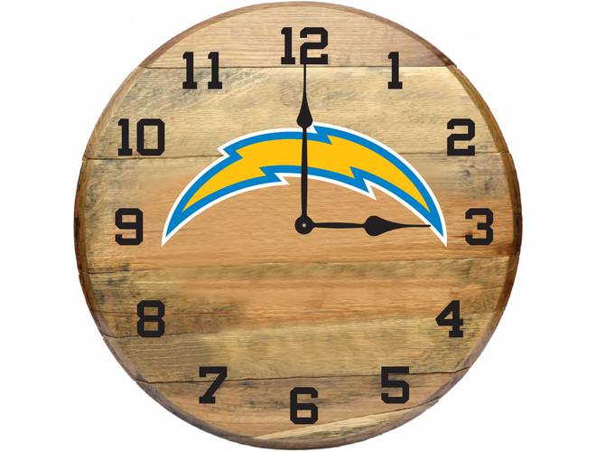 Imperial USA Officially Licensed NFL Oak Barrel Clock