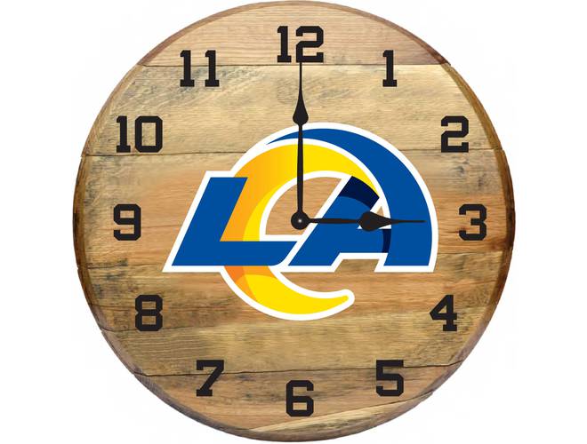 Imperial USA Officially Licensed NFL Oak Barrel Clock