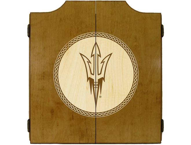 Wave7 NCAA Licensed Medallion Series Dart Cabinets