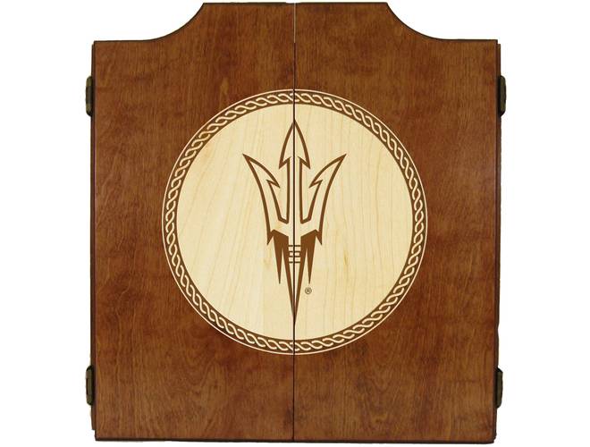 Wave7 NCAA Licensed Medallion Series Dart Cabinets