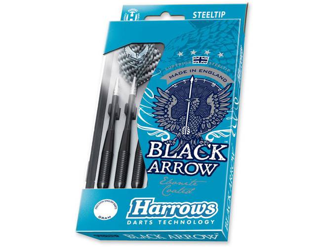 Fléchettes harrows acier Black arrow 23 GK