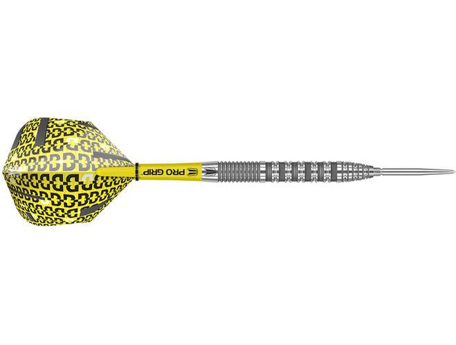 Tungsten Darts Set 90% Barrels 19g + Dart Stems + Yellow Iridescent