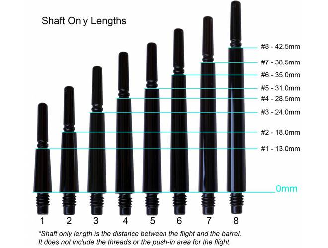 Cosmo Darts Fit Flight® Carbon Locked Shafts