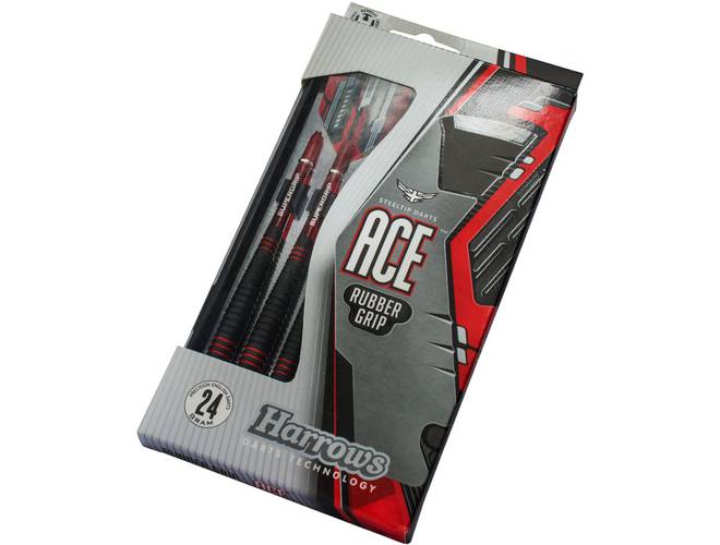 Harrows Ace Rubber Grip Steel Tip Darts