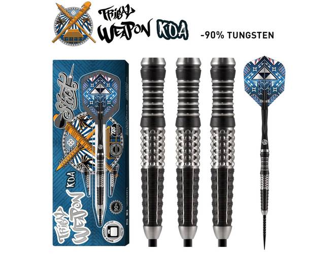 Shot! Tribal Weapon Koa Steel Tip Dart Set