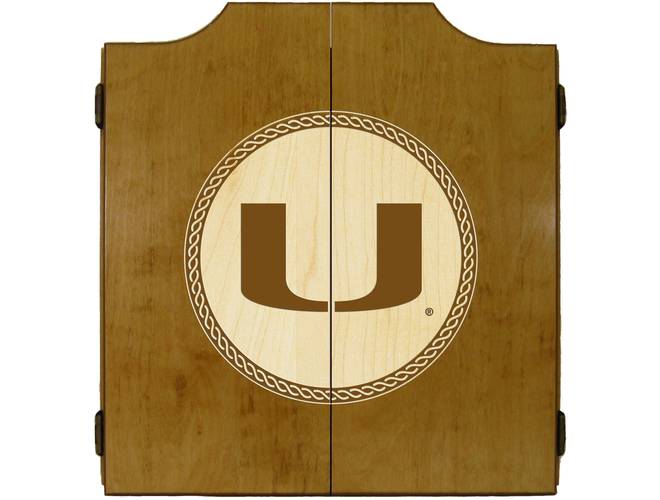 Wave7 NCAA Licensed Medallion Series Dart Cabinets