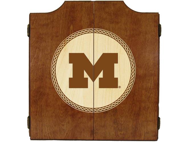 Wave7 NCAA Licensed Medallion Series Dart Cabinets