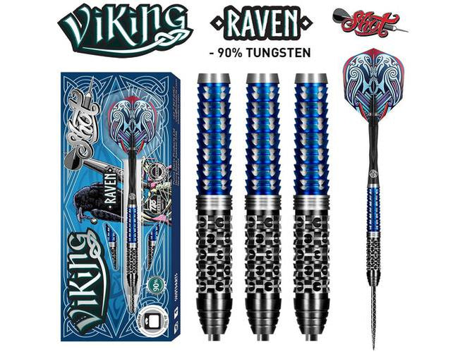 Shot! Viking Raven Steel Tip Dart Set — Darts.com