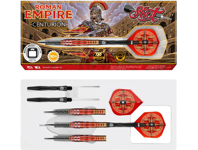 Shot! Roman Empire Centurion Steel Tip Darts