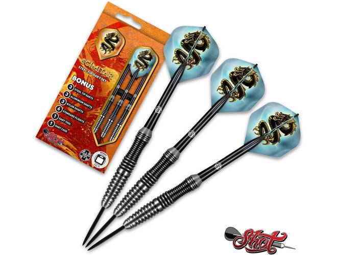 Shot! Scimitar Steel Tip Dart Set