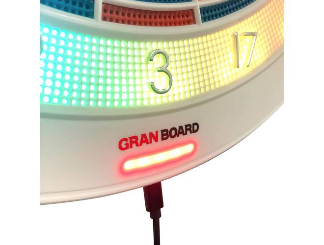 Gran Board 3s White Clear Bluetooth Dartboard