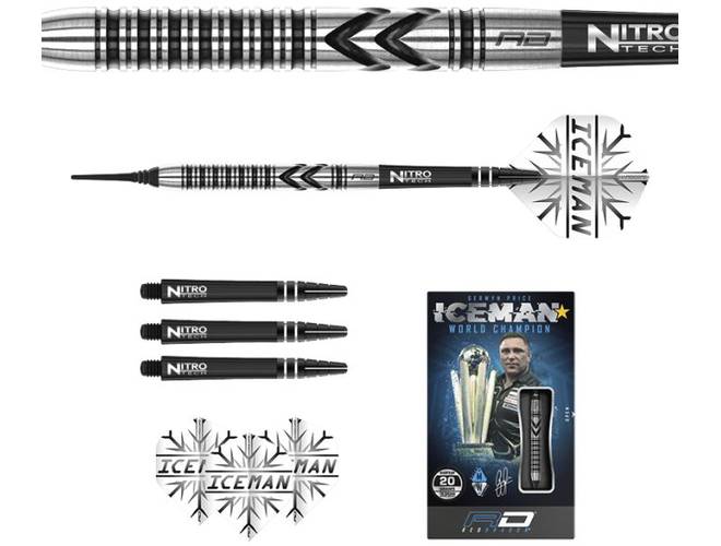 Red Dragon  Gerwyn Price Thunderbolt Soft Tip Dart Set