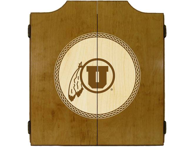 Wave7 NCAA Licensed Medallion Series Dart Cabinets