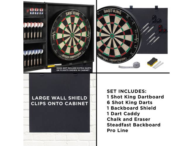 Viper Steadfast Dart Backboard with Shot King Sisal Board