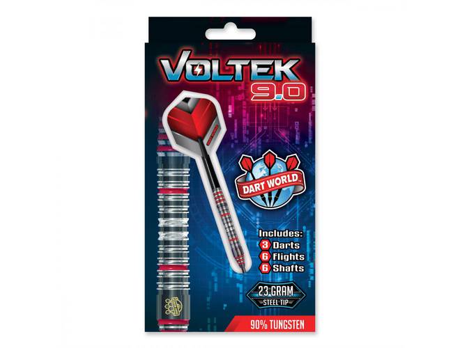 Dart World Voltek 9.0 Steel Tip Dart Set