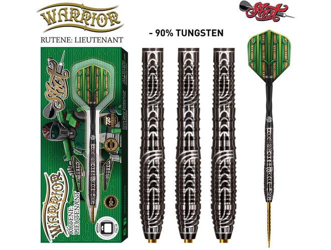 Shot! Warrior Rutene Steel Tip Dart Set